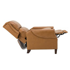 Fauteuil inclinable manuel large en cuir véritable Alicia 32,68