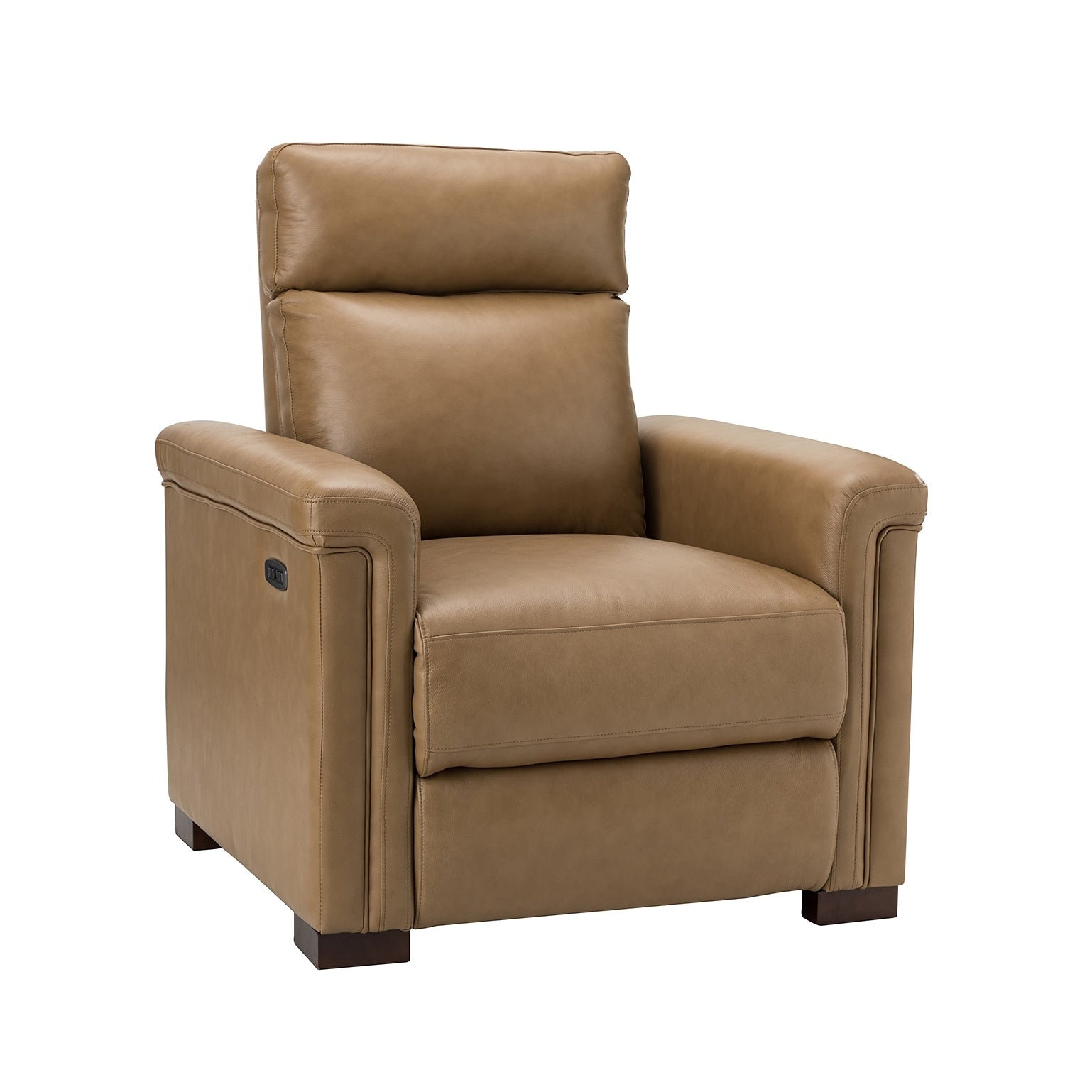 Fauteuil inclinable électrique classique contemporain Alicia 34,65 pouces de large en cuir véritable avec port USB