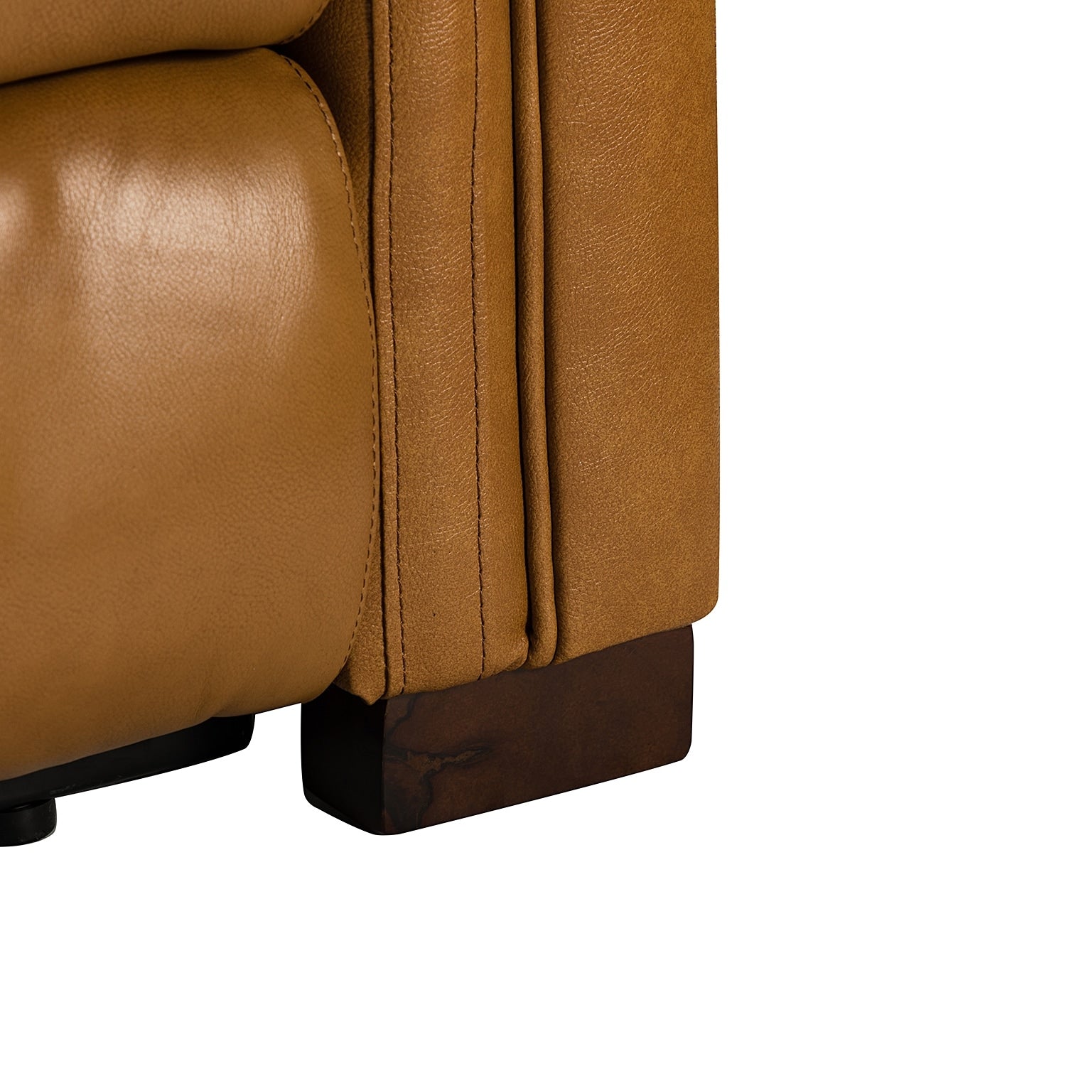 Fauteuil inclinable électrique classique contemporain Alicia 34,65 pouces de large en cuir véritable avec port USB