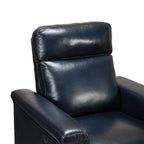Fauteuil inclinable électrique classique contemporain Alicia 34,65 pouces de large en cuir véritable avec port USB
