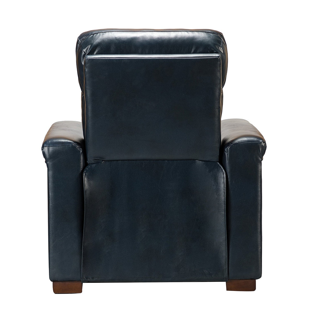 Fauteuil inclinable électrique classique contemporain Alicia 34,65 pouces de large en cuir véritable avec port USB