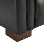 Fauteuil inclinable électrique classique contemporain Alicia 34,65 pouces de large en cuir véritable avec port USB