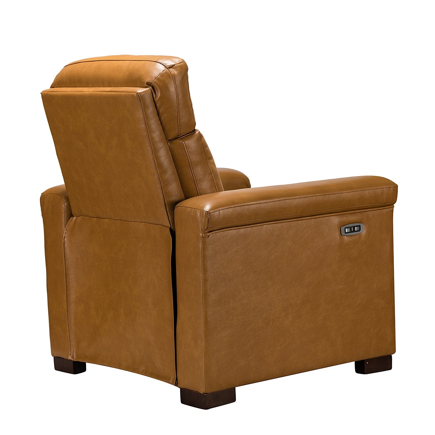 Fauteuil inclinable électrique classique contemporain Alicia 34,65 pouces de large en cuir véritable avec port USB