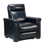 Fauteuil inclinable électrique classique contemporain Alicia 34,65 pouces de large en cuir véritable avec port USB