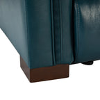 Fauteuil inclinable électrique classique contemporain Alicia 34,65 pouces de large en cuir véritable avec port USB