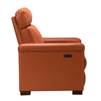 Fauteuil inclinable électrique classique contemporain Alicia 34,65 pouces de large en cuir véritable avec port USB
