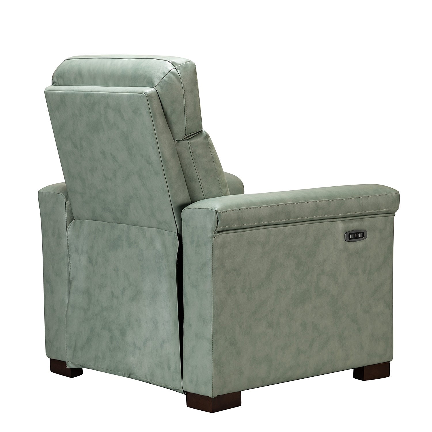 Fauteuil inclinable électrique classique contemporain Alicia 34,65 pouces de large en cuir véritable avec port USB