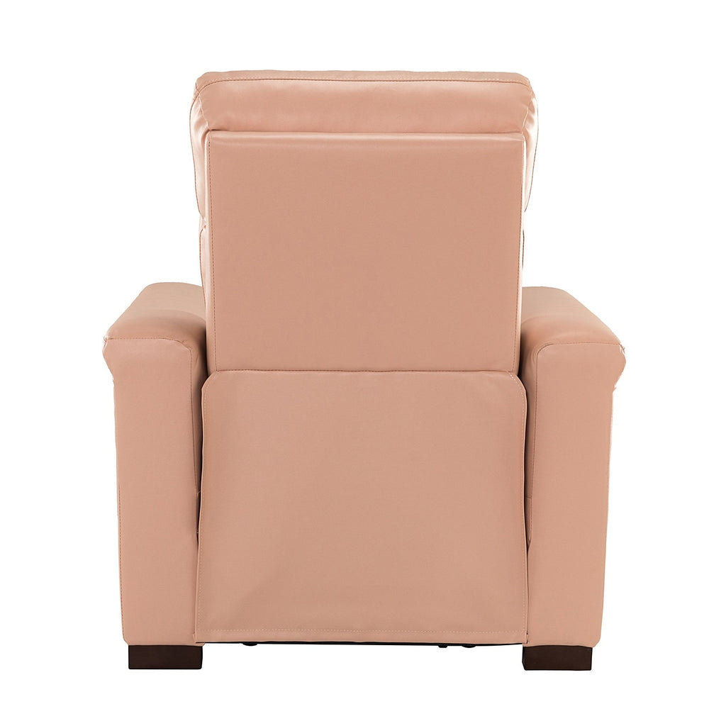 Fauteuil inclinable électrique classique contemporain Alicia 34,65 pouces de large en cuir véritable avec port USB