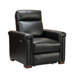 Fauteuil inclinable électrique classique contemporain Alicia 34,65 pouces de large en cuir véritable avec port USB