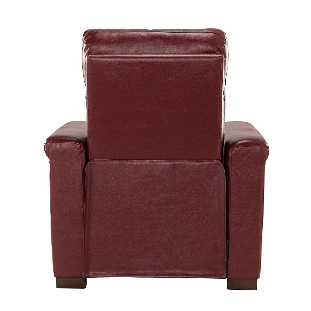 Fauteuil inclinable électrique classique contemporain Alicia 34,65 pouces de large en cuir véritable avec port USB