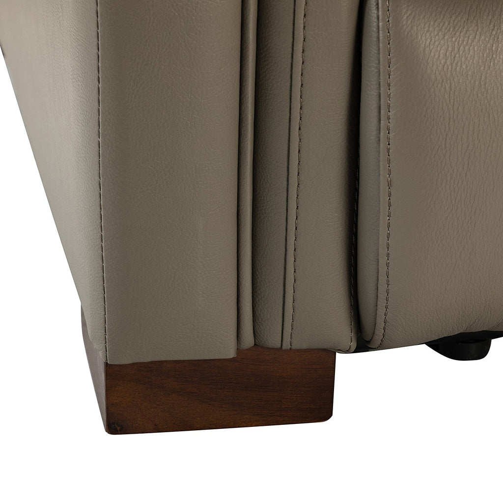 Fauteuil inclinable électrique classique contemporain Alicia 34,65 pouces de large en cuir véritable avec port USB