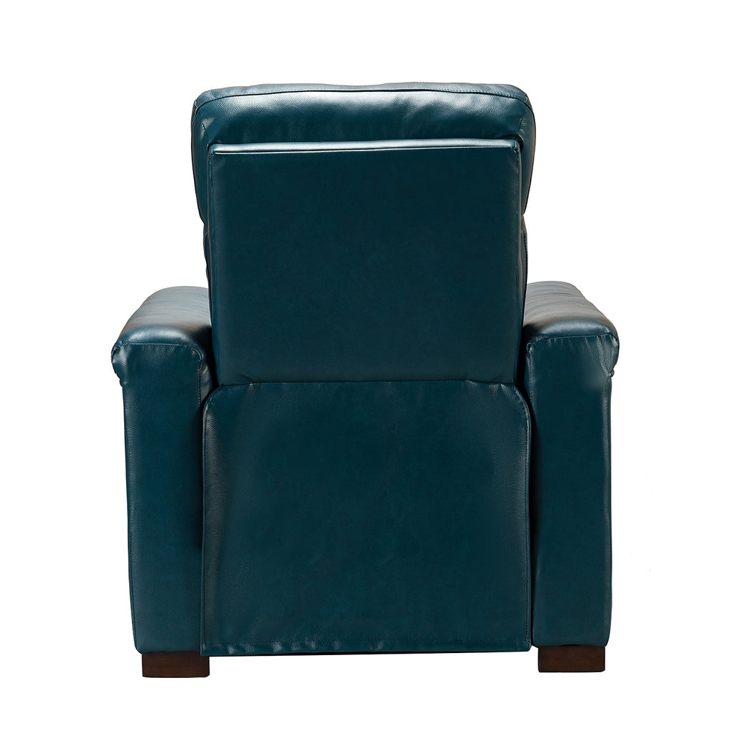 Fauteuil inclinable électrique classique contemporain Alicia 34,65 pouces de large en cuir véritable avec port USB