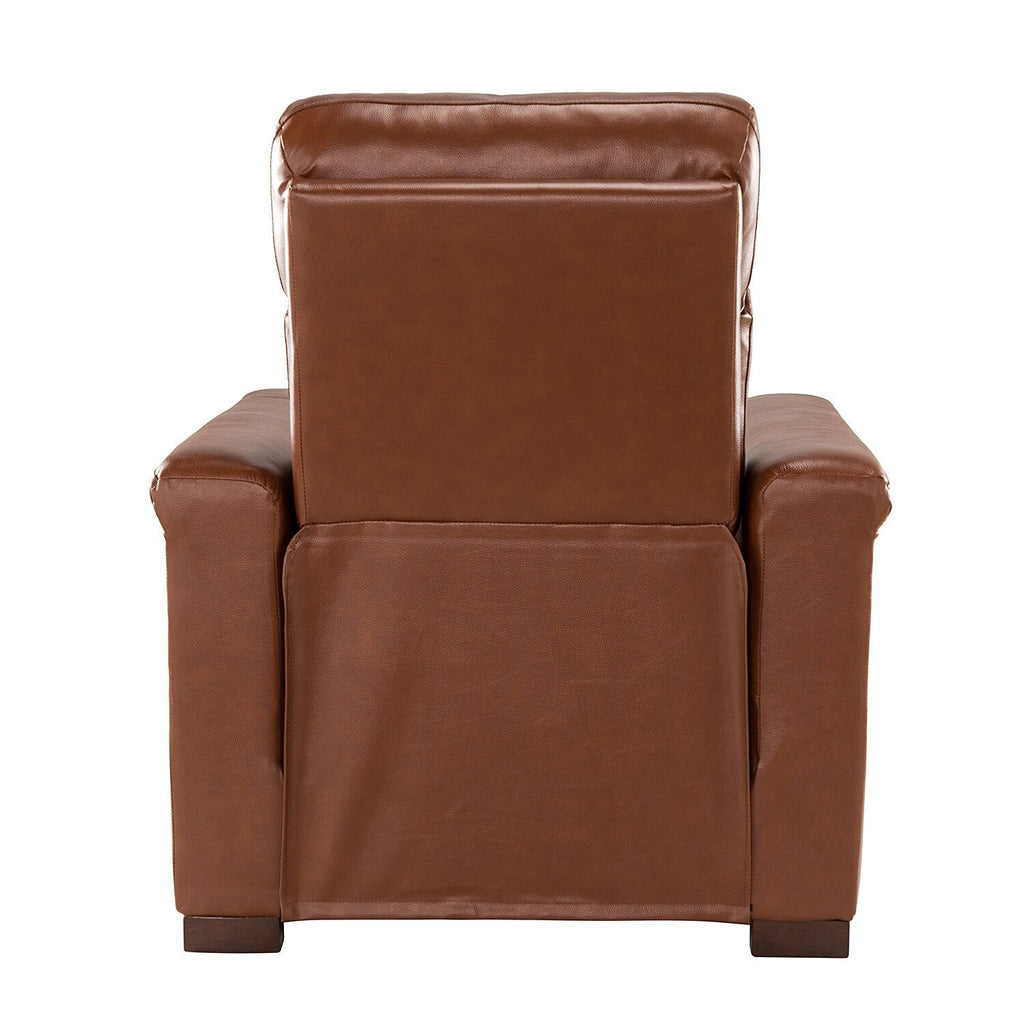 Fauteuil inclinable électrique classique contemporain Alicia 34,65 pouces de large en cuir véritable avec port USB