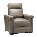 Fauteuil inclinable électrique classique contemporain Alicia 34,65 pouces de large en cuir véritable avec port USB