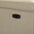 Fauteuil inclinable électrique classique contemporain Alicia 34,65 pouces en cuir véritable avec port USB (lot de 2)