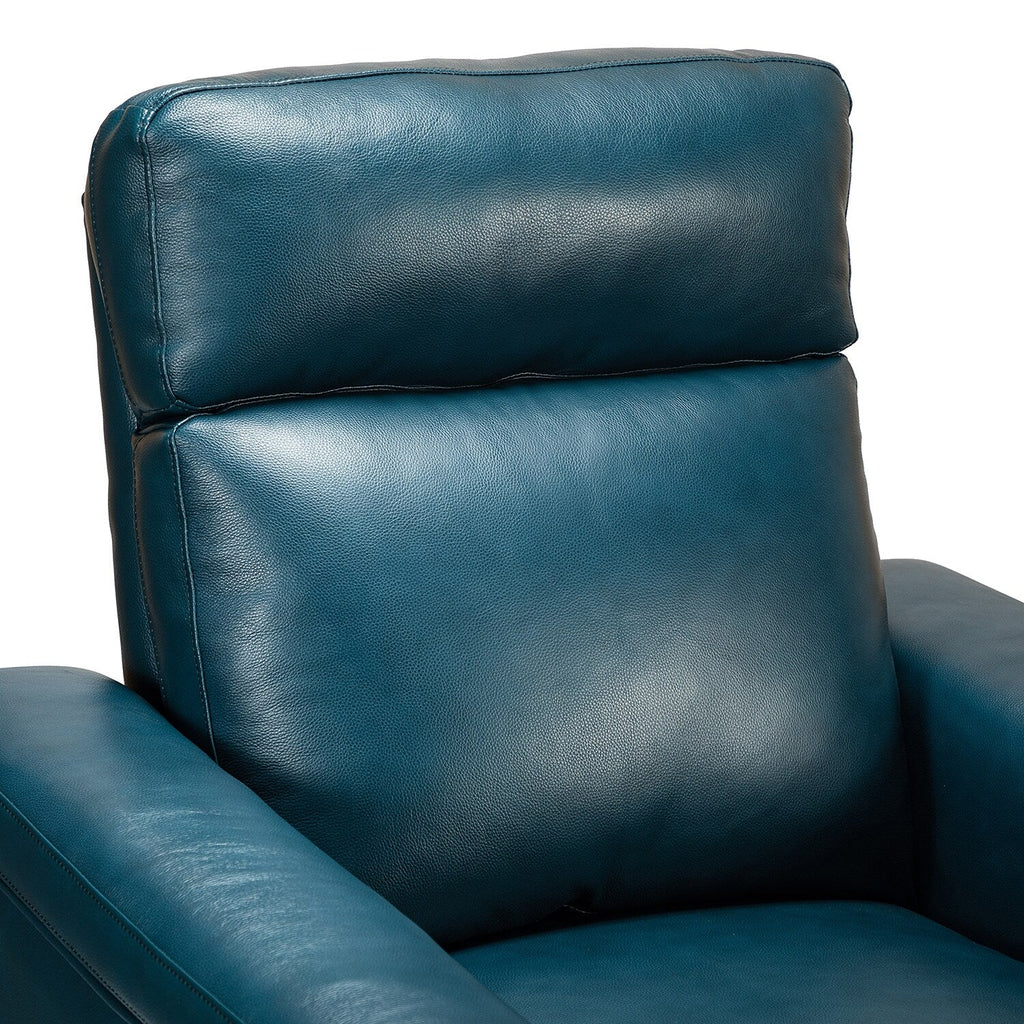 Fauteuil inclinable électrique classique contemporain Alicia 34,65 pouces en cuir véritable avec port USB (lot de 2)