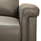 Fauteuil inclinable électrique classique contemporain Alicia 34,65 pouces en cuir véritable avec port USB (lot de 2)