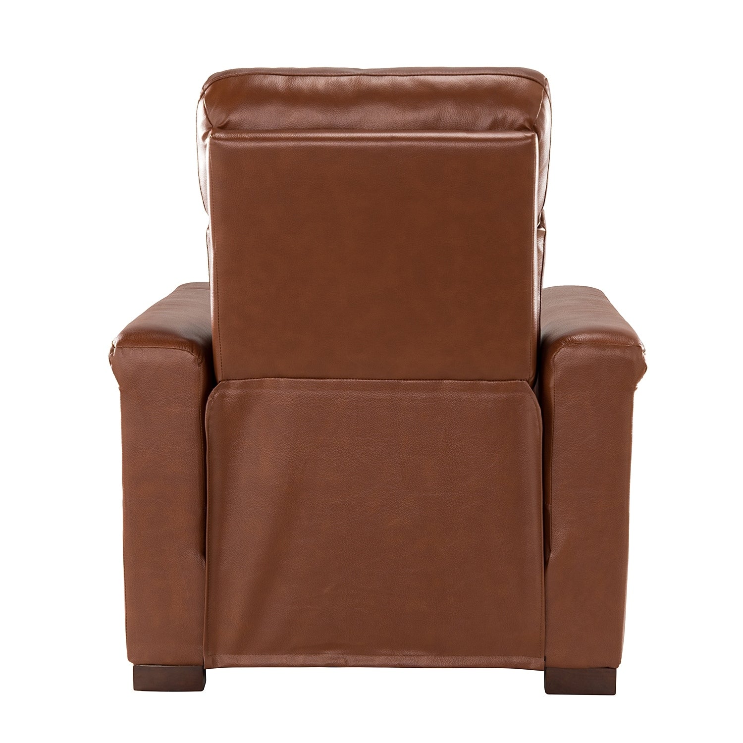 Fauteuil inclinable électrique classique contemporain Alicia 34,65 pouces en cuir véritable avec port USB (lot de 2)