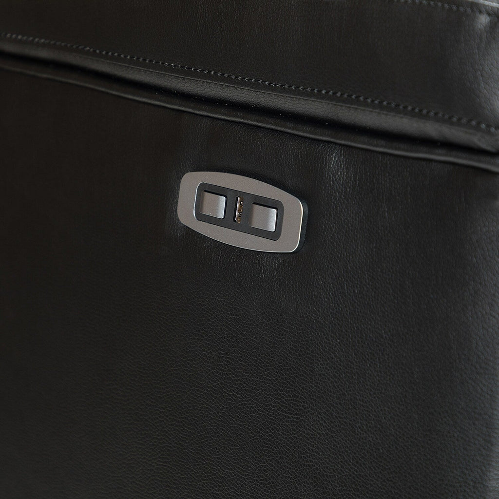 Fauteuil inclinable électrique classique contemporain Alicia 34,65 pouces en cuir véritable avec port USB (lot de 2)