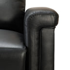 Fauteuil inclinable électrique classique contemporain Alicia 34,65 pouces en cuir véritable avec port USB (lot de 2)