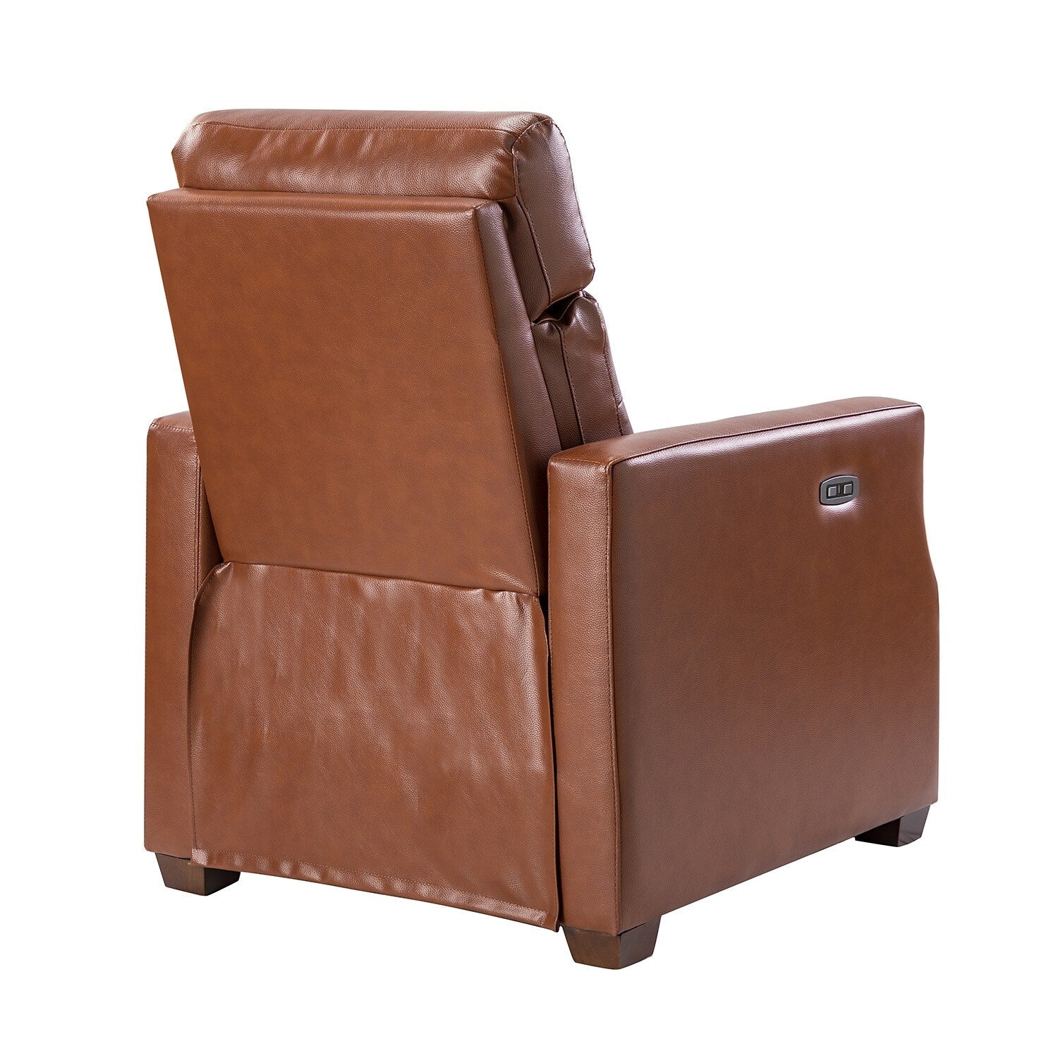 Fauteuil inclinable électrique Alina 31,50 pouces en cuir véritable avec port USB