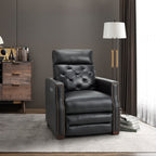 Fauteuil inclinable électrique Alina 31,50 pouces en cuir véritable avec port USB