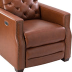 Fauteuil inclinable électrique Alina 31,50 pouces en cuir véritable avec port USB