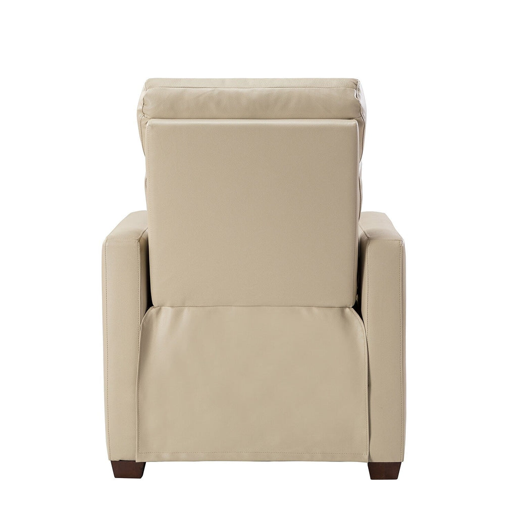 Fauteuil inclinable électrique Alina 31,50 pouces en cuir véritable avec port USB