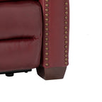 Fauteuil inclinable électrique Alina 31,50 pouces en cuir véritable avec port USB