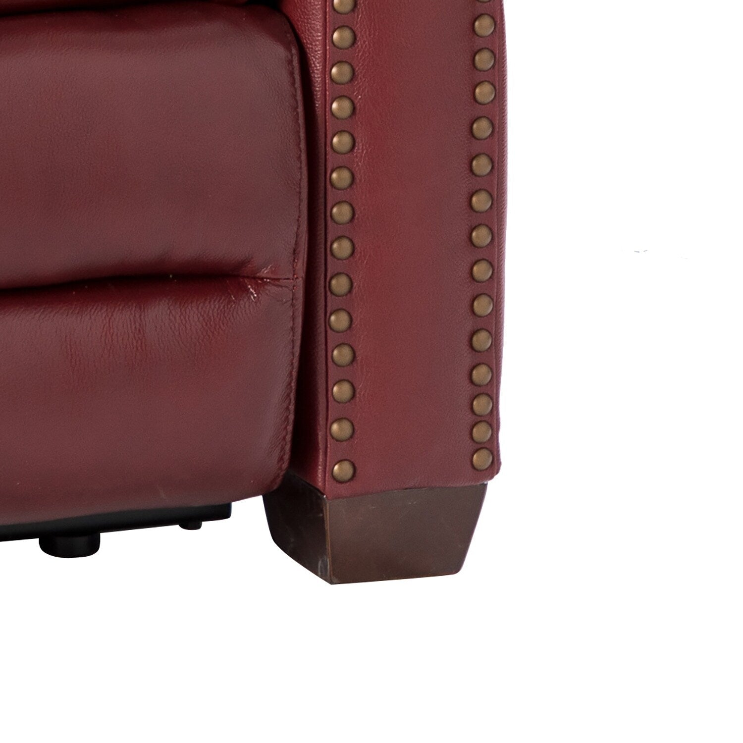 Fauteuil inclinable électrique Alina 31,50 pouces en cuir véritable avec port USB