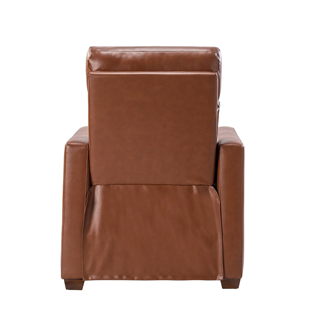 Fauteuil inclinable électrique Alina 31,50 pouces en cuir véritable avec port USB