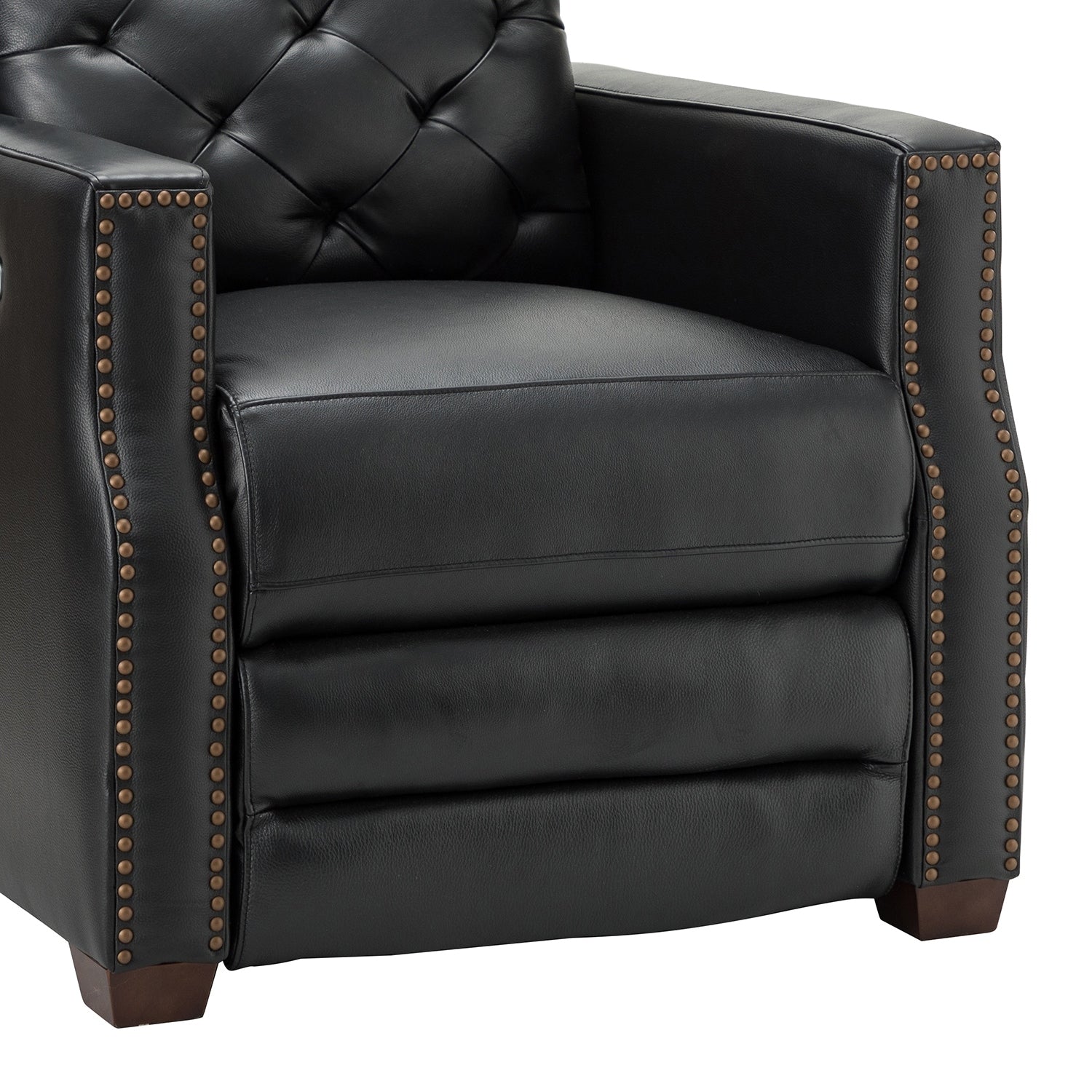 Fauteuil inclinable électrique Alina 31,50 pouces en cuir véritable avec port USB