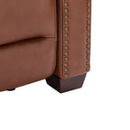 Fauteuil inclinable électrique Alina 31,50 pouces de large en cuir véritable avec port USB, lot de 2