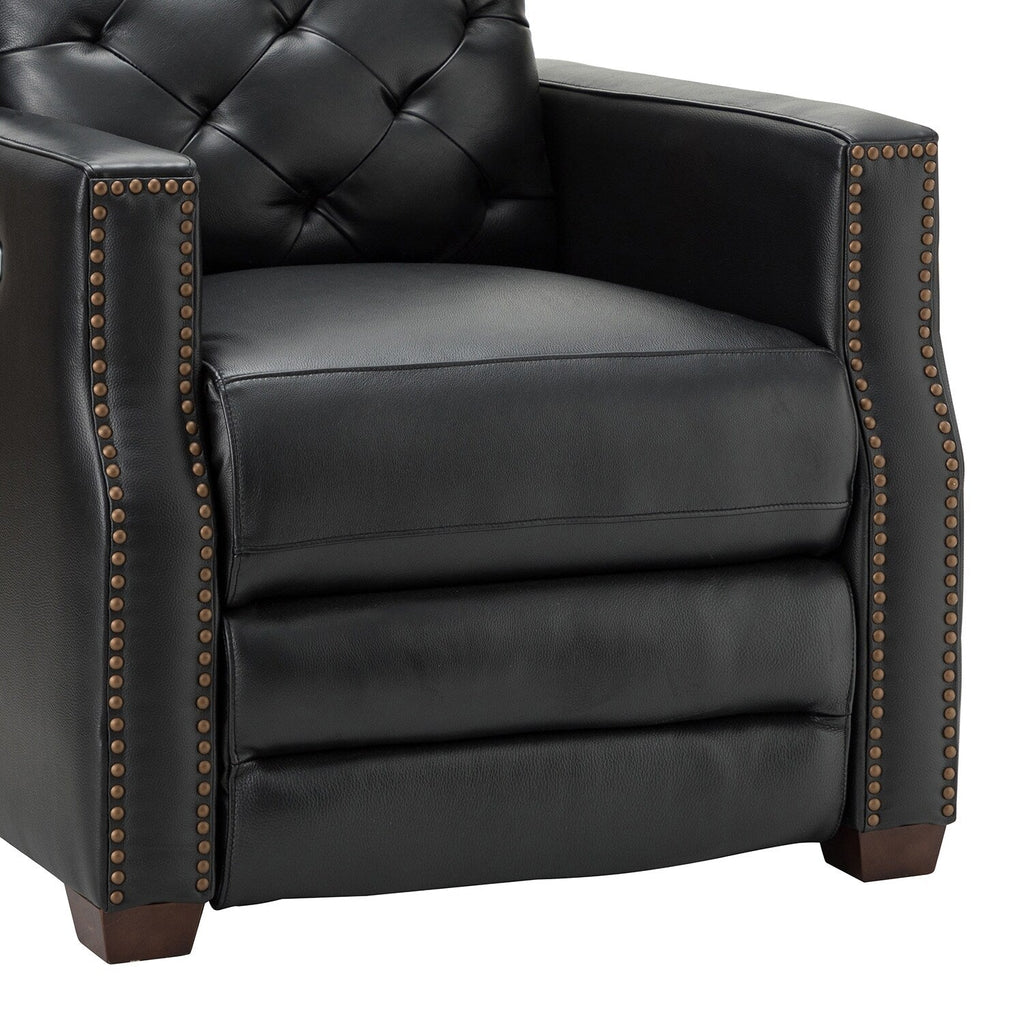 Fauteuil inclinable électrique Alina 31,50 pouces de large en cuir véritable avec port USB, lot de 2