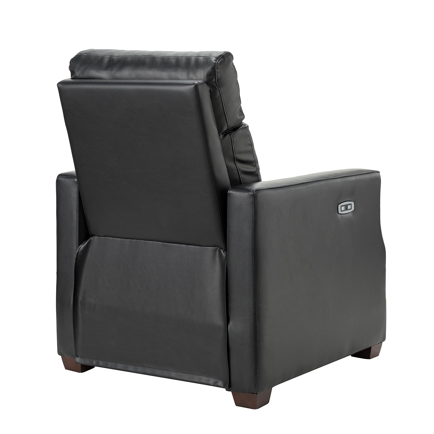 Fauteuil inclinable électrique Alina 31,50 pouces de large en cuir véritable avec port USB, lot de 2