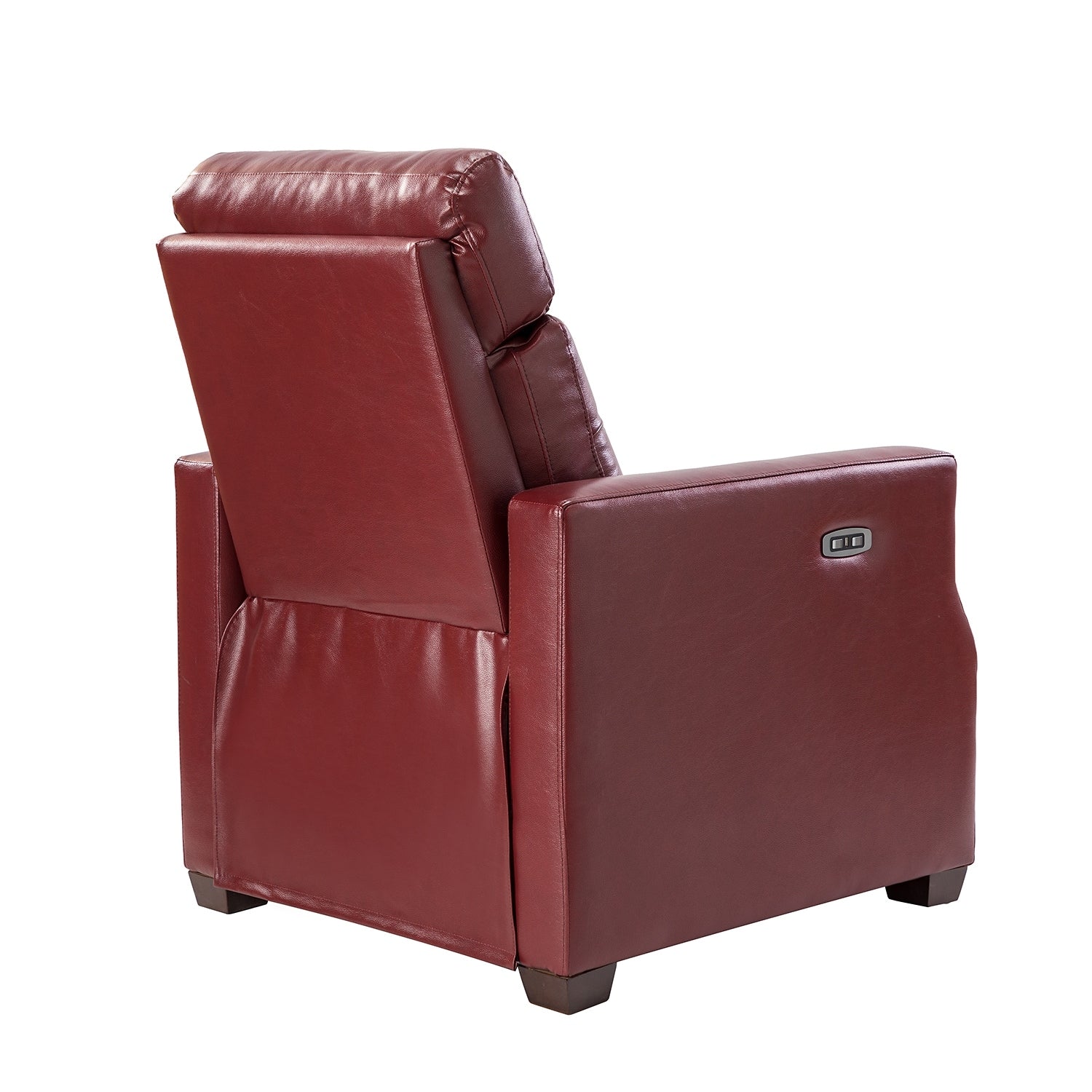 Fauteuil inclinable électrique Alina 31,50 pouces de large en cuir véritable avec port USB, lot de 2