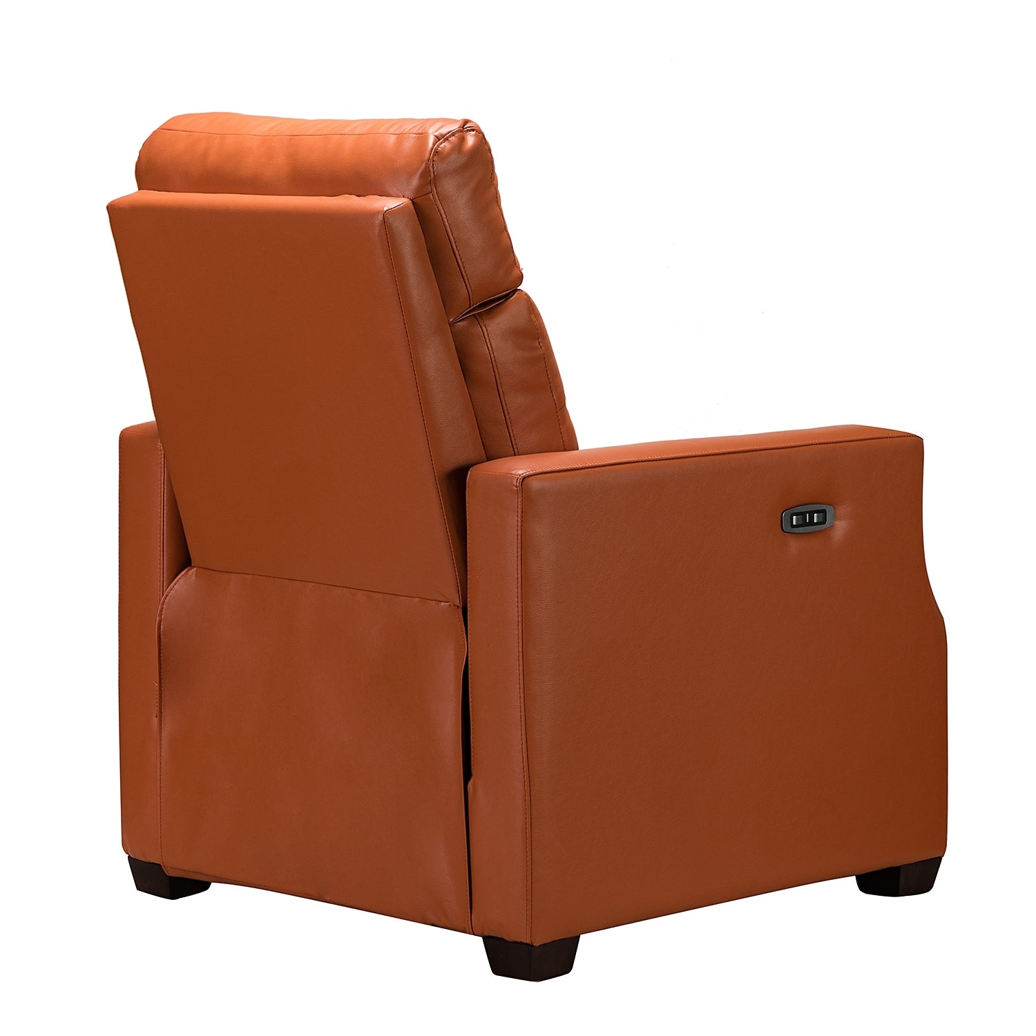 Fauteuil inclinable électrique Alina 31,50 pouces en cuir véritable avec port USB