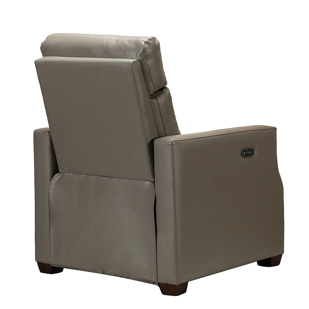 Fauteuil inclinable électrique Alina 31,50 pouces en cuir véritable avec port USB