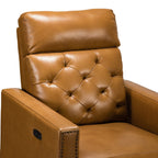 Fauteuil inclinable électrique Alina 31,50 pouces en cuir véritable avec port USB