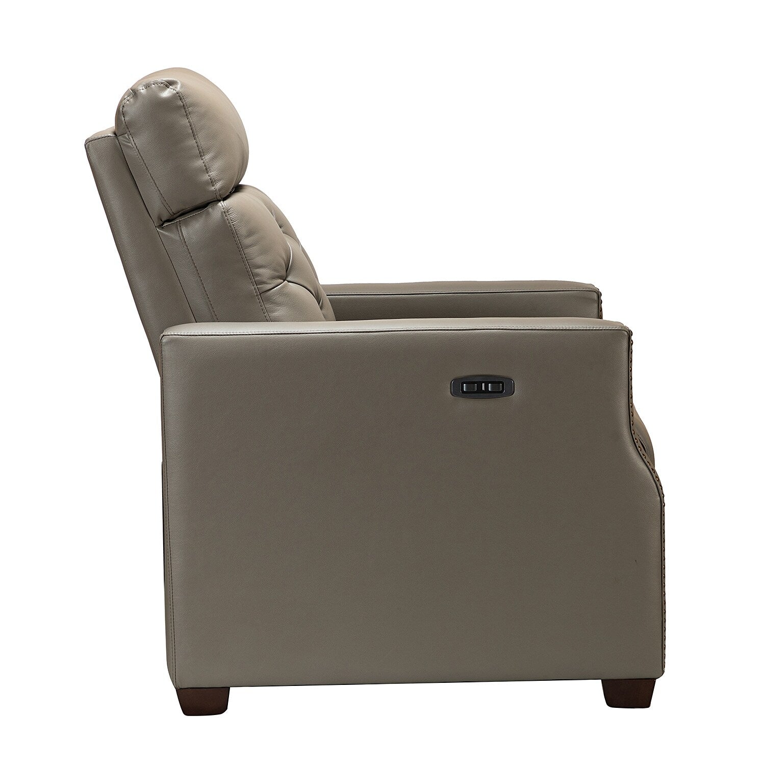 Fauteuil inclinable électrique Alina 31,50 pouces en cuir véritable avec port USB