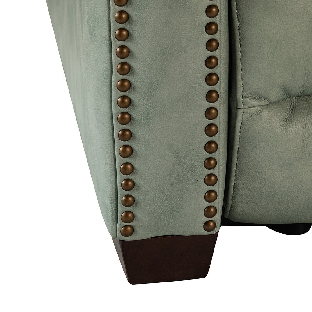 Fauteuil inclinable électrique Alina 31,50 pouces en cuir véritable avec port USB