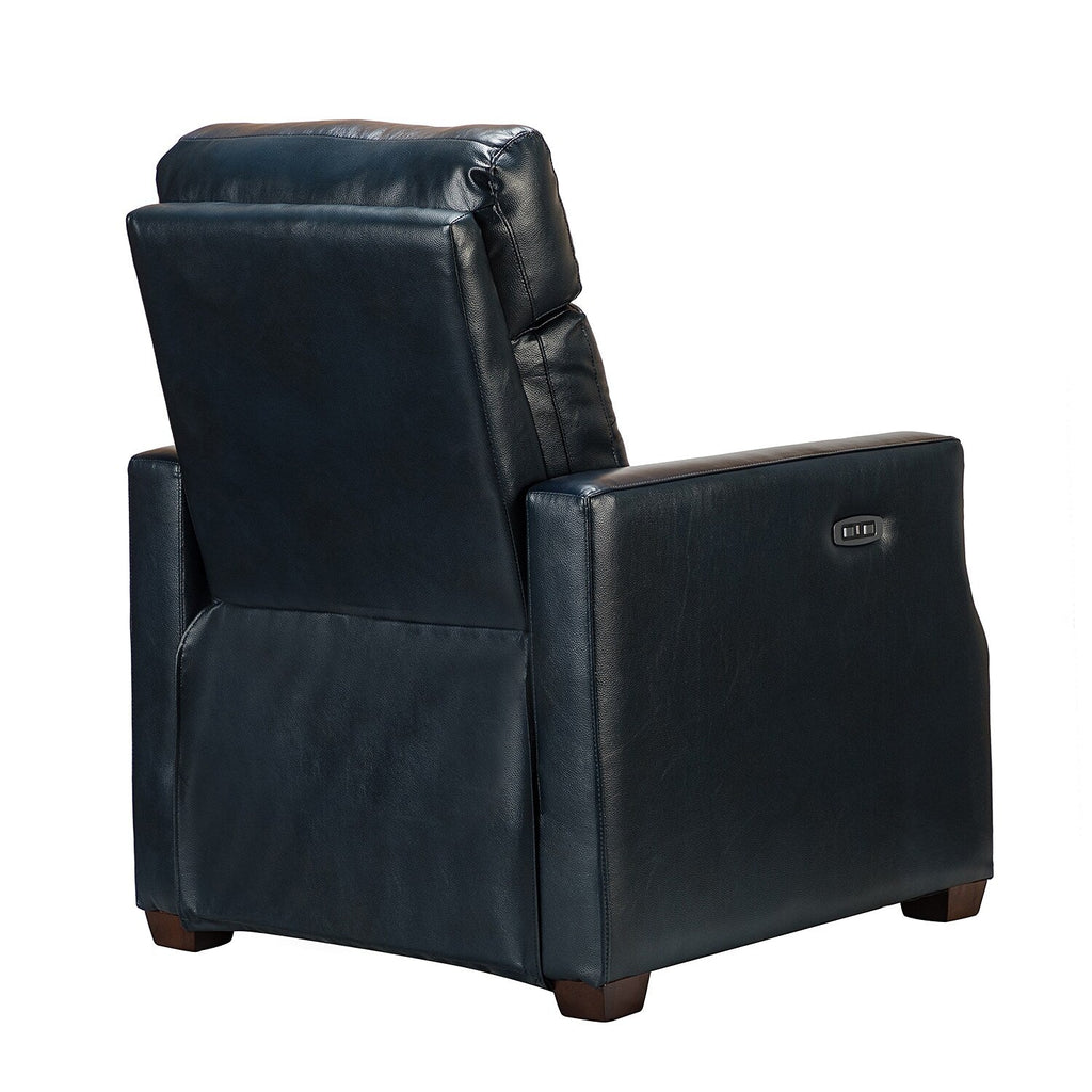 Fauteuil inclinable électrique Alina 31,50 pouces en cuir véritable avec port USB