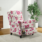 Fauteuil inclinable Alisa 35 po de largeur en cuir végétalien et lin