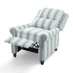 Fauteuil inclinable Alisa 35 po de largeur en cuir végétalien et lin