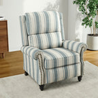 Fauteuil inclinable Alisa 35 po de largeur en cuir végétalien et lin