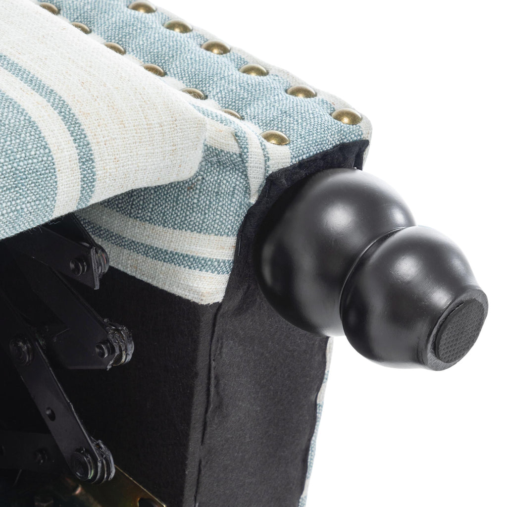 Fauteuil inclinable Alisa 35 po de largeur en cuir végétalien et lin