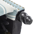 Fauteuil inclinable Alisa 35 po de largeur en cuir végétalien et lin