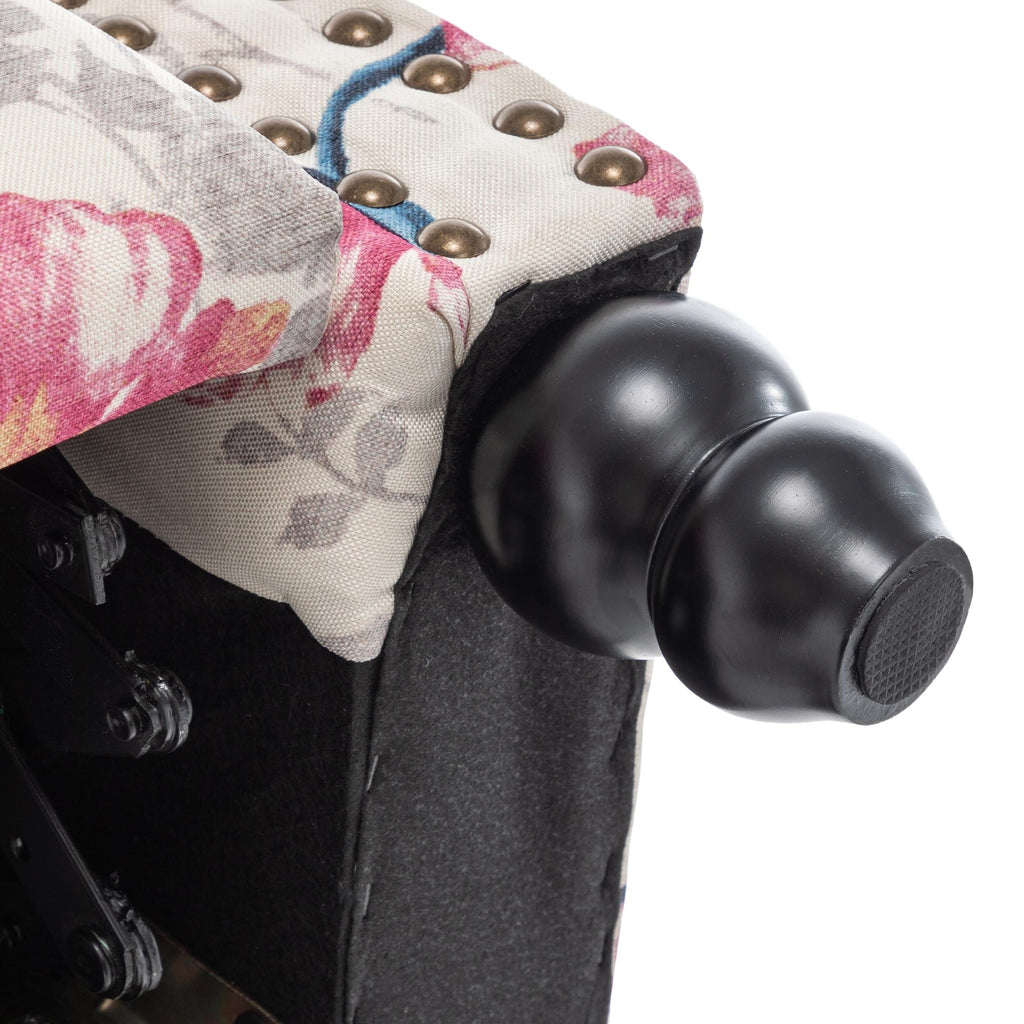 Fauteuil inclinable Alisa 35 po de largeur en cuir végétalien et lin