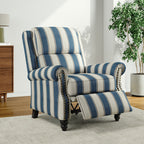 Fauteuil inclinable Alisa 35 po de largeur en cuir végétalien et lin