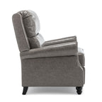 Fauteuil inclinable Alisa 35 po de largeur en cuir végétalien et lin